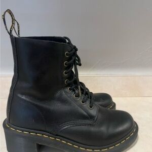 Dr. Martens Black Leather Combat Boots